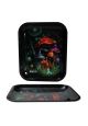 Black Leaf Rolling Tray Mushroom L