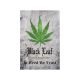 Black Leaf In Weed We Trust Ladenschild Metall