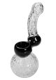 Crystal Bubbler Glaspfeife schwarz