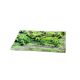 Black Leaf Leaves Rolling Tray aus Glas