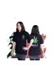 Black Leaf T-Shirt Cannabis