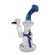 Black Leaf Glasbubbler blau