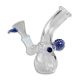 Black Leaf Glasbubbler blau