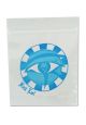 Black Leaf Horus Eye Zip-Beutel 50µ