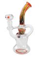 Recycler Glaskunstbong orange