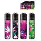 CLIPPER Feuerzeuge PINK LEAVES 3